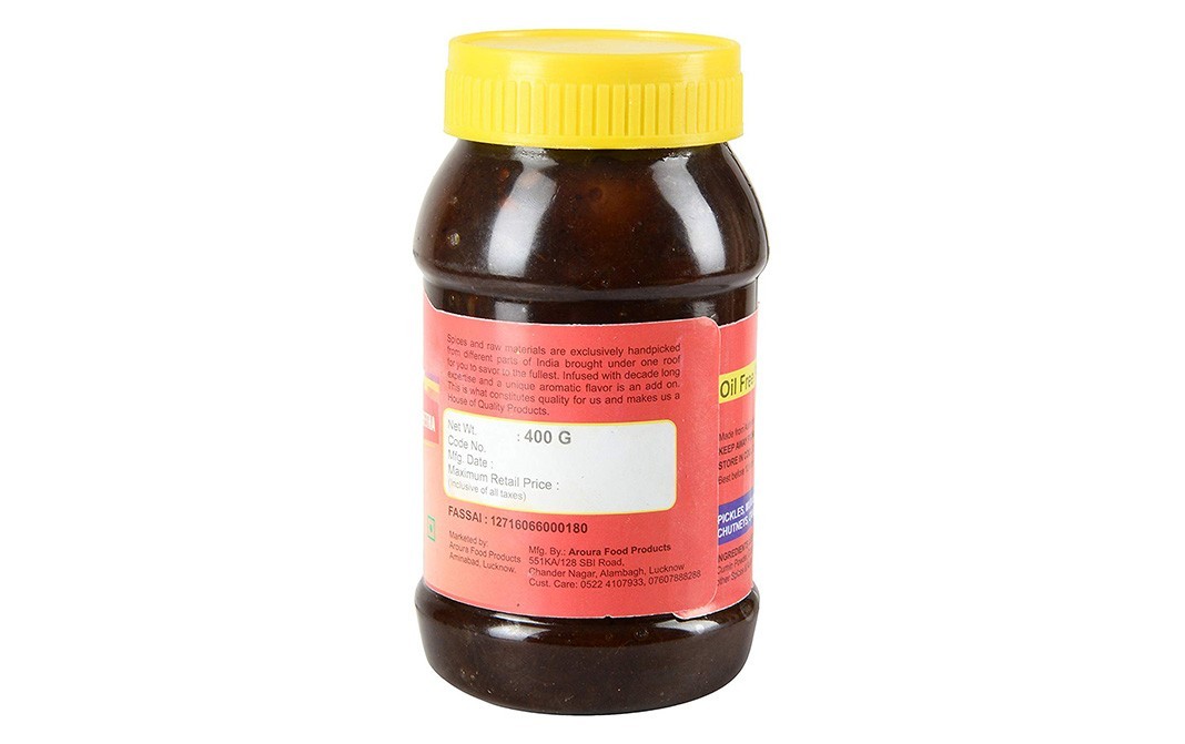 Aroura Lemon Khatta Meetha Pickle   Plastic Jar  400 grams
